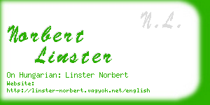 norbert linster business card